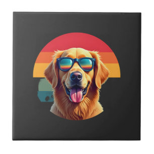 Golden Retriever for Kids Boys Girls Sunglasses Pe Ceramic Tile