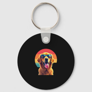 Golden Retriever for Kids Boys Girls Sunglasses Pe Key Ring