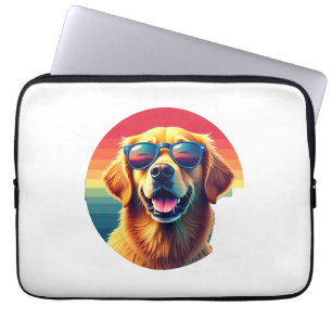 Golden Retriever for Kids Boys Girls Sunglasses Pe Laptop Sleeve