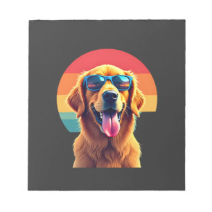 Golden Retriever for Kids Boys Girls Sunglasses Pe Notepad