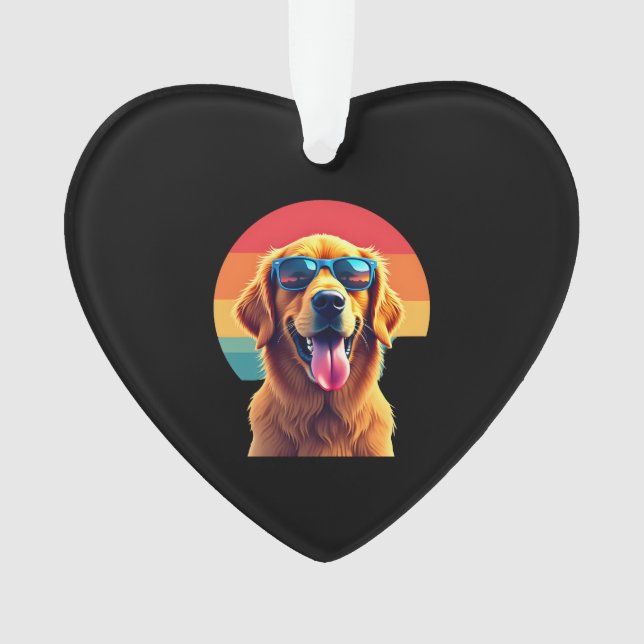 Golden Retriever for Kids Boys Girls Sunglasses Pe Ornament (Front)