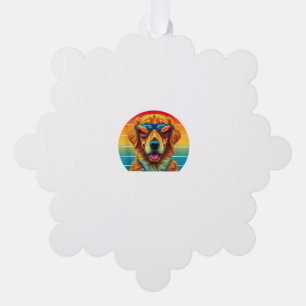 Golden Retriever for Kids Boys Girls Sunglasses Pe Tree Decoration Card