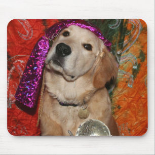 Golden Retriever Fortune Teller Mouse Pad
