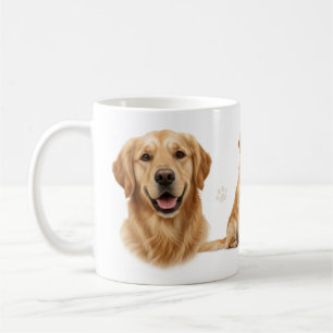 Golden Retriever Full Wrap Mug Design