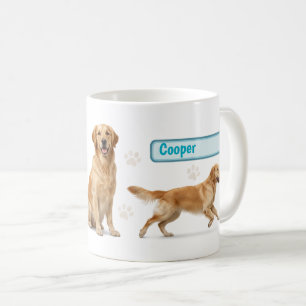 Golden Retriever Full Wrap Mug Design