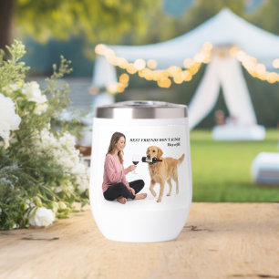 Golden Retriever Funny Wine Friend