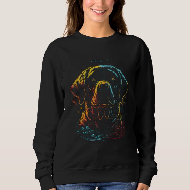 Golden Retriever Gaming Girl Who Loves Golden Retr Sweatshirt (Front)