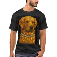 Golden Retriever Gemstone Portrait