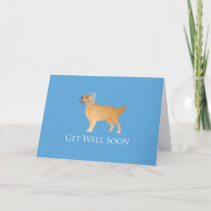 Golden Retriever Get Well Soon Card