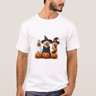 Golden Retriever Ghost Halloween Dog Lovers T-Shirt