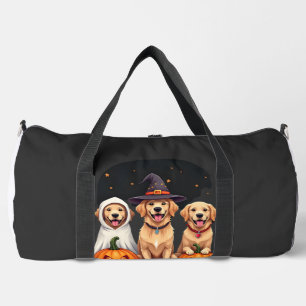 Golden Retriever Ghost Halloween Trick Or Treat Do Duffle Bag