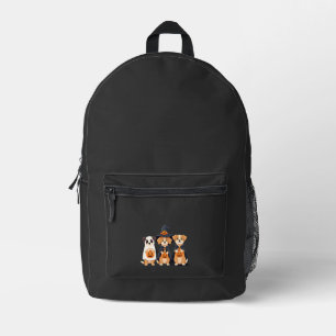 Golden Retriever Ghost Halloween Trick Or Treat Do Printed Backpack