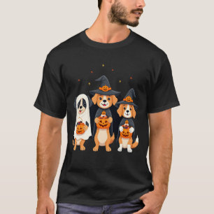Golden Retriever Ghost Halloween Trick Or Treat Do T-Shirt