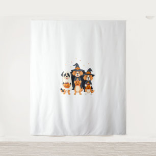 Golden Retriever Ghost Halloween Trick Or Treat Do Tapestry