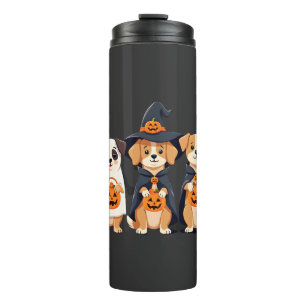 Golden Retriever Ghost Halloween Trick Or Treat Do Thermal Tumbler