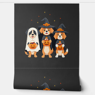 Golden Retriever Ghost Halloween Trick Or Treat Do Wallpaper