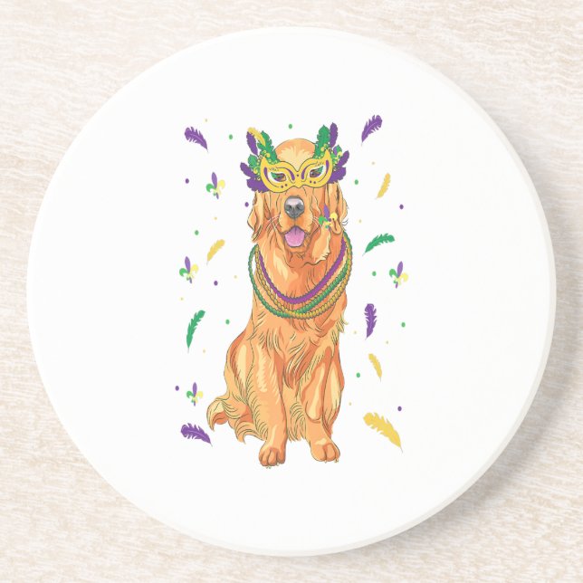 Golden Retriever Gift Coaster (Front)