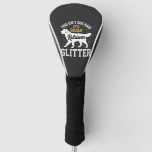 Golden Retriever Glitter Dog Hair Design Golf Head Cover