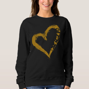 Golden Retriever Gold Dog Heart Shape Sweatshirt