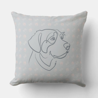 Golden Retriever Golden Pattern Cushion