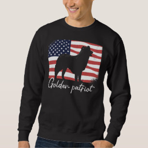 Golden Retriever Golden Retriever On Patriot Ameri Sweatshirt