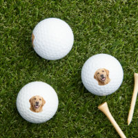 Golden Retriever Golf Balls Custom Dog Photo