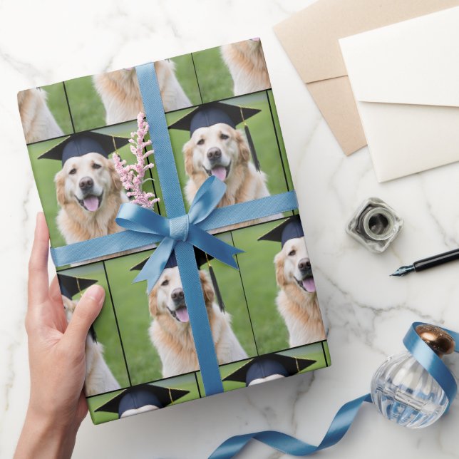 Golden Retriever Graduate Wrapping Paper (Gifting)