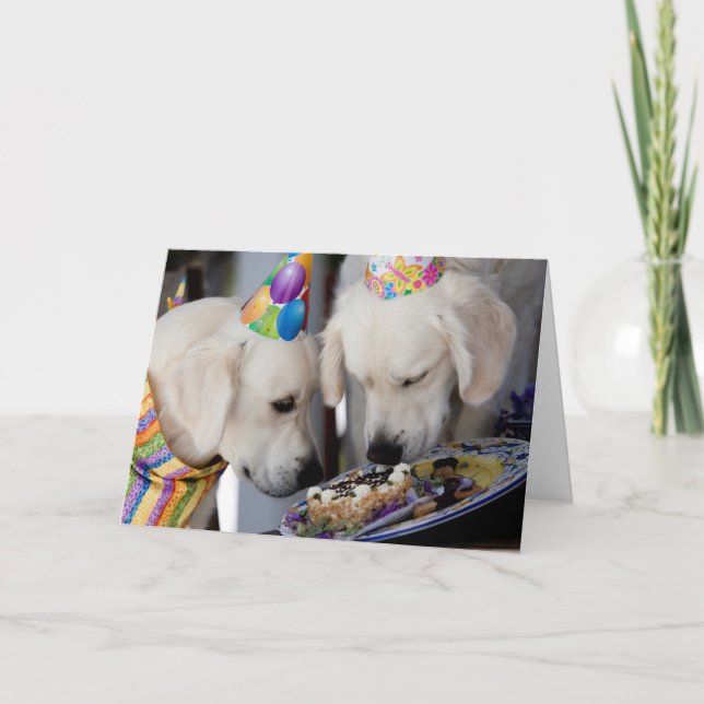 Golden Retriever Greeting Card (Front)