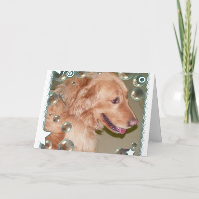 Golden Retriever  greeting Card (Front)