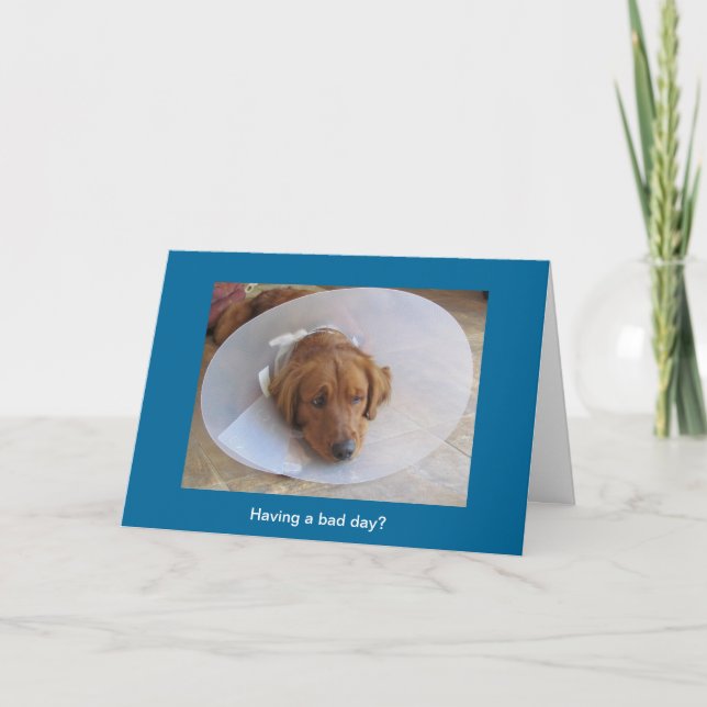 Golden Retriever Greeting Card  Cone (Front)