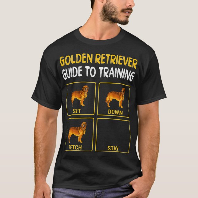 Golden Retriever Guide To Training Dog Obedience T-Shirt (Front)
