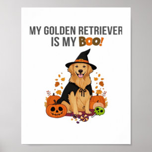 Golden Retriever Halloween Dog  My Golden Retrieve Poster