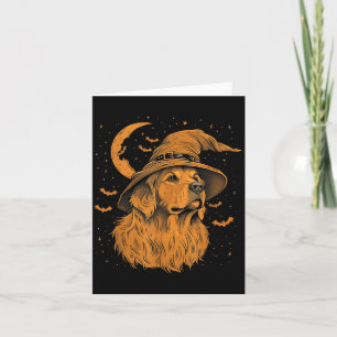 Golden Retriever Halloween Funny Dog Mum Wizard Card
