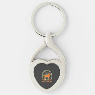 Golden Retriever Halloween Human Costume Vintage D Key Ring