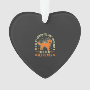 Golden Retriever Halloween Human Costume Vintage D Ornament