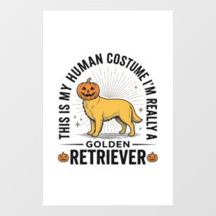 Golden Retriever Halloween Pumpkin Costume Design_