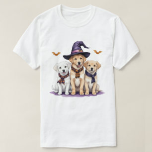 Golden Retriever Halloween Spooky Dog Halloween  T-Shirt