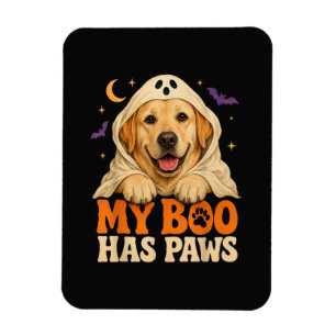 Golden Retriever Halloween Spooky Paws Magnet