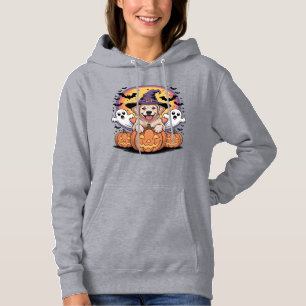 Golden Retriever Halloween Witch Dog Classic T-Shi Hoodie