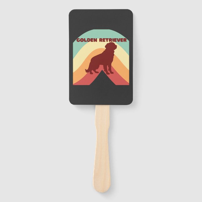 Golden Retriever  Hand Fan (Front)