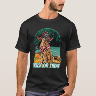 Golden Retriever Happy Halloween Costume Pirate Sw T-Shirt