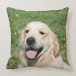 Golden Retriever Headshot 1 Cushion