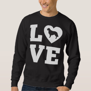 Golden Retriever Heart Love Sweatshirt