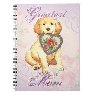 Golden Retriever Heart Mum Notebook