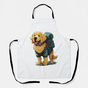 Golden Retriever Hiking and Camping Apron