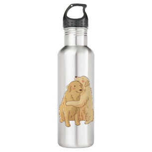 Golden Retriever hug    710 Ml Water Bottle