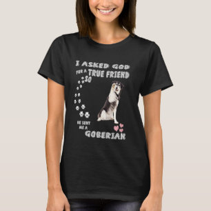 Golden Retriever Husky Dog Quote Mum Dad Print Cut T-Shirt