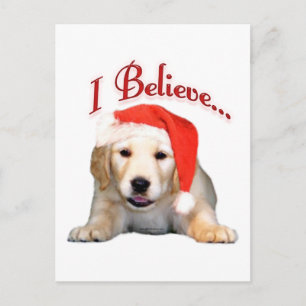 Golden Retriever I Believe Postcard