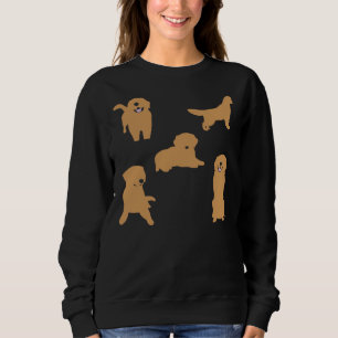 Golden Retriever Illustration Pack Sweatshirt