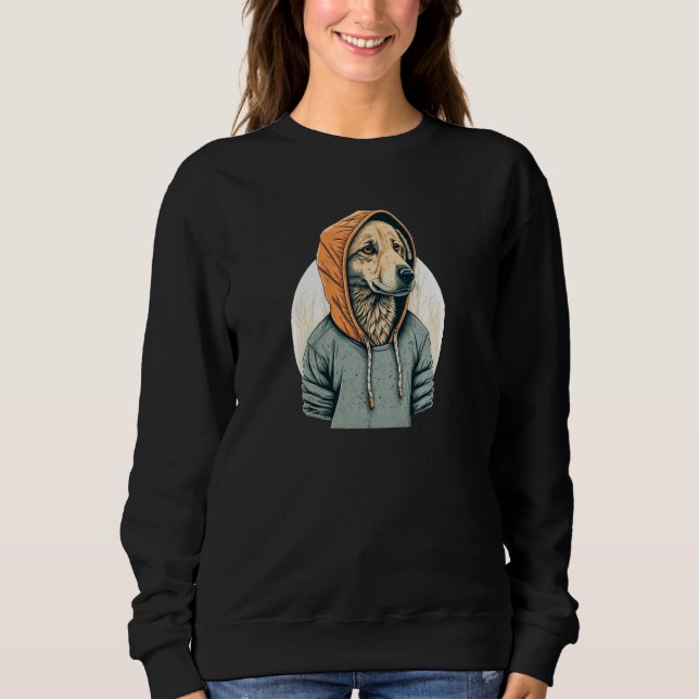 Golden Retriever In A Hoodie  Cool K9 Light Pul Ho (Front)